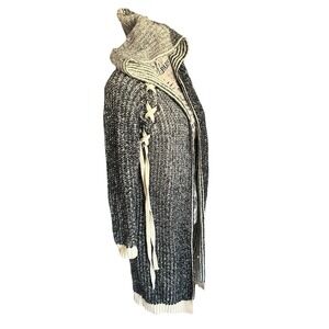 Fashion Apparel & Accessories Gray Beige Women Open Cardigan Sweater Size S/m